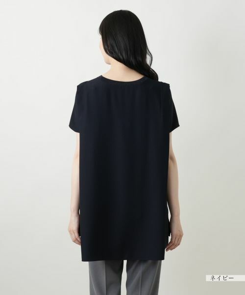 Leilian / レリアン カットソー | ラメクルーネックカットソー【Leilian WHITE LABEL】 | 詳細9