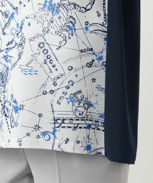 Leilian / レリアン カットソー | 星座柄プリント切替カットソー【Leilian WHITE LABEL】 | 詳細11