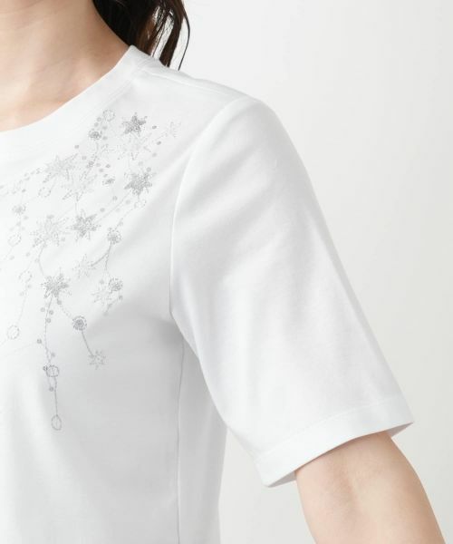 Leilian / レリアン Tシャツ | スパンコール刺繍Tシャツ【Leilian WHITE LABEL】 | 詳細12