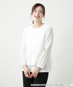 Leilian / レリアン テーラードジャケット | ニットジャケット【Leilian WHITE LABEL】