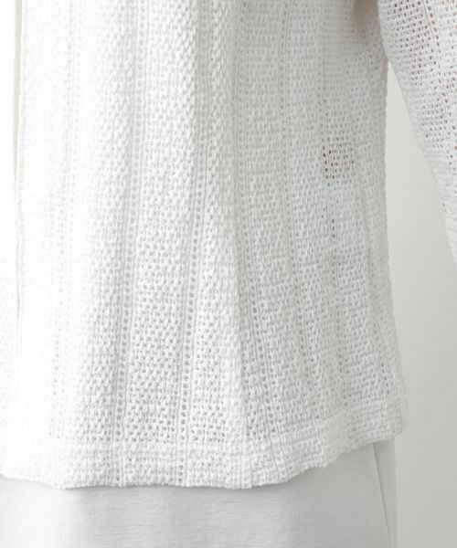 Leilian / レリアン テーラードジャケット | ニットジャケット【Leilian WHITE LABEL】 | 詳細13