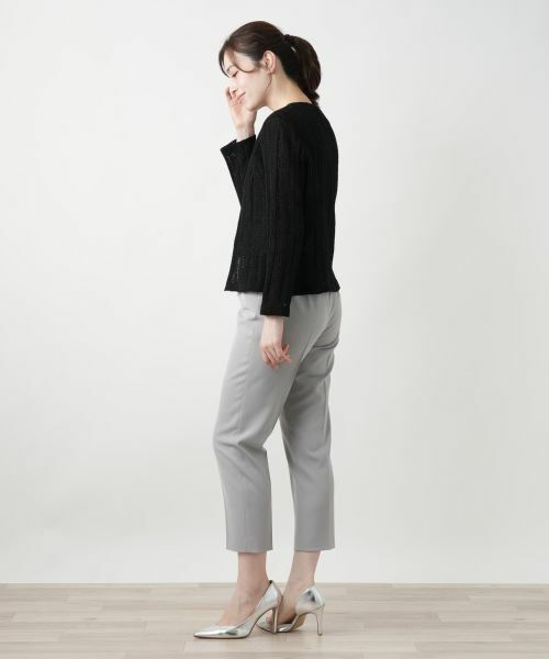 Leilian / レリアン テーラードジャケット | ニットジャケット【Leilian WHITE LABEL】 | 詳細2