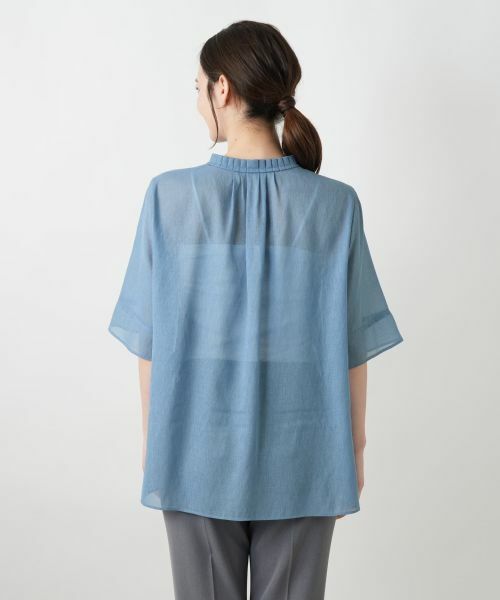 Leilian / レリアン シャツ・ブラウス | ハイネックプリーツブラウス【Leilian WHITE LABEL】 | 詳細12