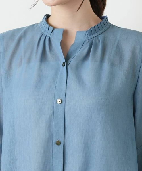 Leilian / レリアン シャツ・ブラウス | ハイネックプリーツブラウス【Leilian WHITE LABEL】 | 詳細13