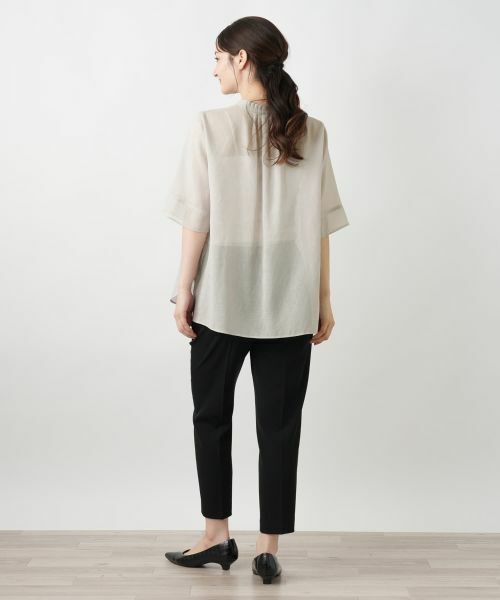 Leilian / レリアン シャツ・ブラウス | ハイネックプリーツブラウス【Leilian WHITE LABEL】 | 詳細3