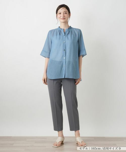 Leilian / レリアン シャツ・ブラウス | ハイネックプリーツブラウス【Leilian WHITE LABEL】 | 詳細7