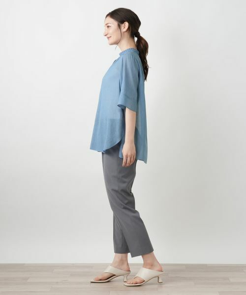 Leilian / レリアン シャツ・ブラウス | ハイネックプリーツブラウス【Leilian WHITE LABEL】 | 詳細8