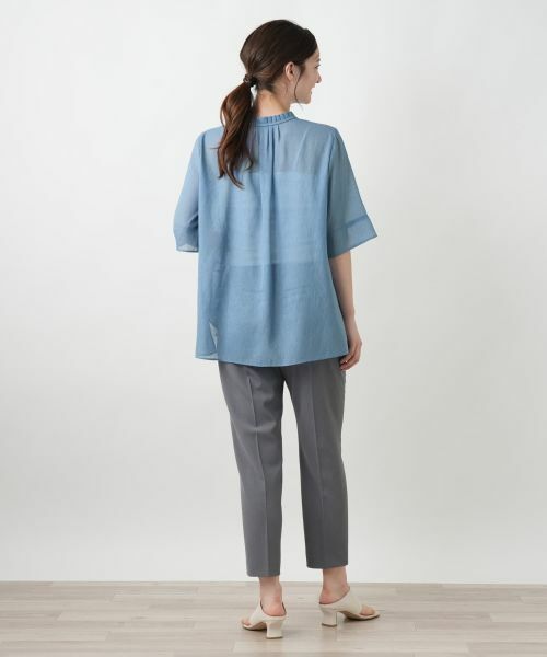 Leilian / レリアン シャツ・ブラウス | ハイネックプリーツブラウス【Leilian WHITE LABEL】 | 詳細9