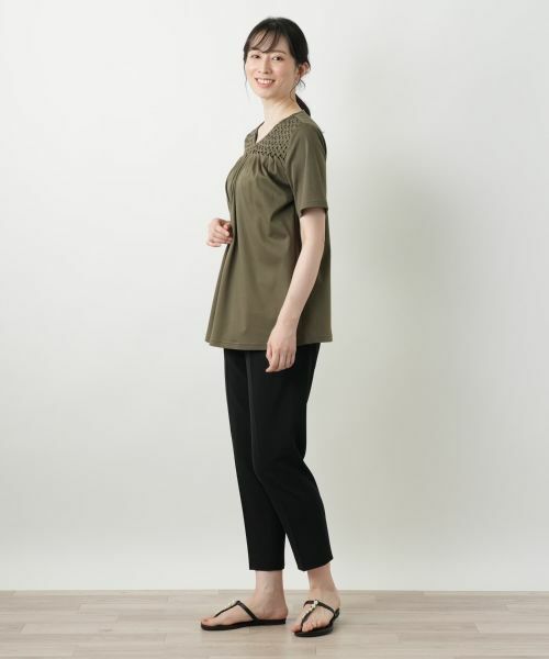 Leilian / レリアン カットソー | デザインVネックカットソー【Leilian WHITE LABEL】 | 詳細2