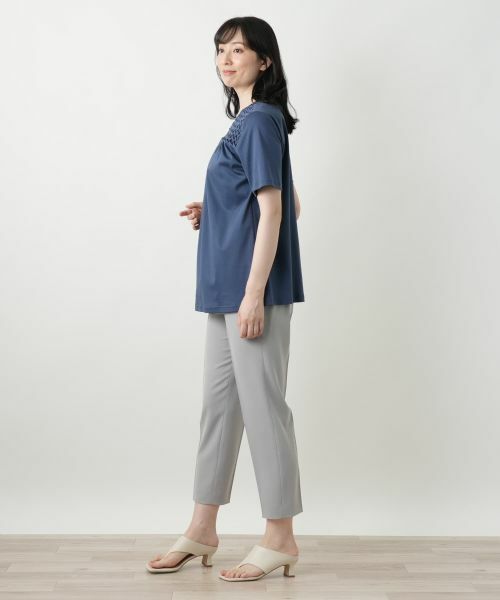 Leilian / レリアン カットソー | デザインVネックカットソー【Leilian WHITE LABEL】 | 詳細5