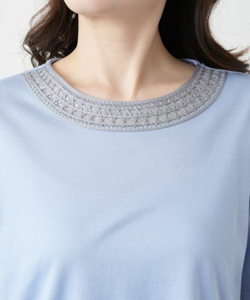 Leilian / レリアン Tシャツ | スパンコール刺繍カットソー【Leilian WHITE LABEL】 | 詳細13