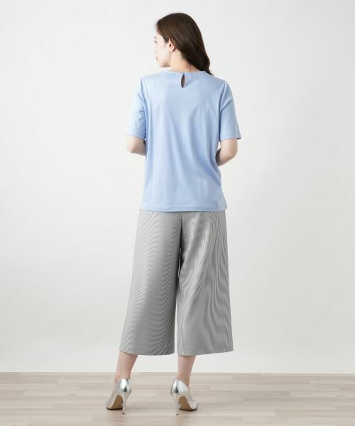 セール】 スパンコール刺繍カットソー【Leilian WHITE LABEL