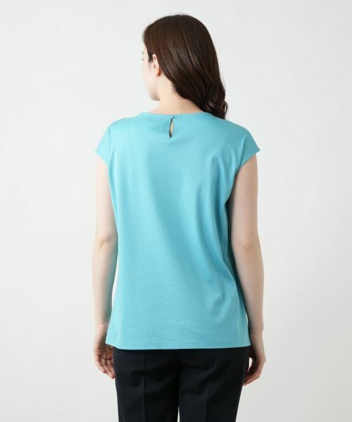 Leilian / レリアン Tシャツ | 刺繍フレンチスリーブカットソー【Leilian WHITE LABEL】 | 詳細12