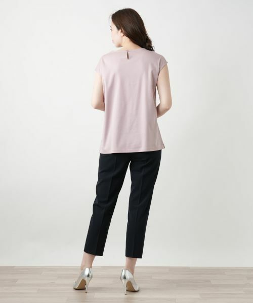 Leilian / レリアン Tシャツ | 刺繍フレンチスリーブカットソー【Leilian WHITE LABEL】 | 詳細6