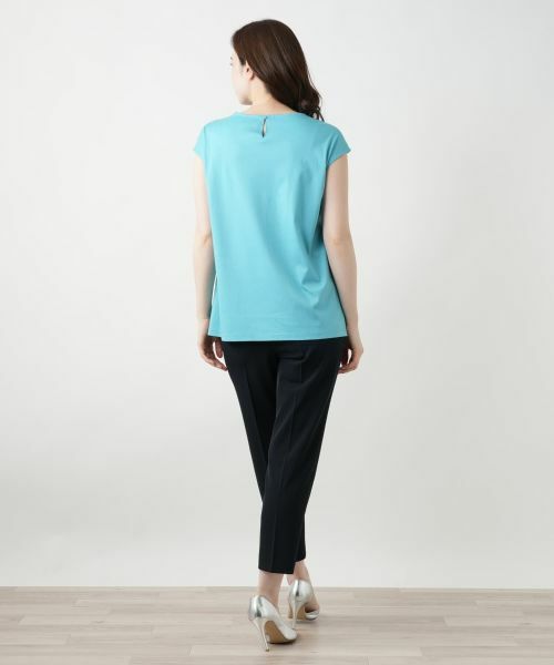 Leilian / レリアン Tシャツ | 刺繍フレンチスリーブカットソー【Leilian WHITE LABEL】 | 詳細9