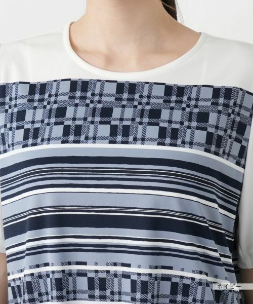 Leilian / レリアン Tシャツ | マルチパターンカットソー【Leilian WHITE LABEL】 | 詳細10