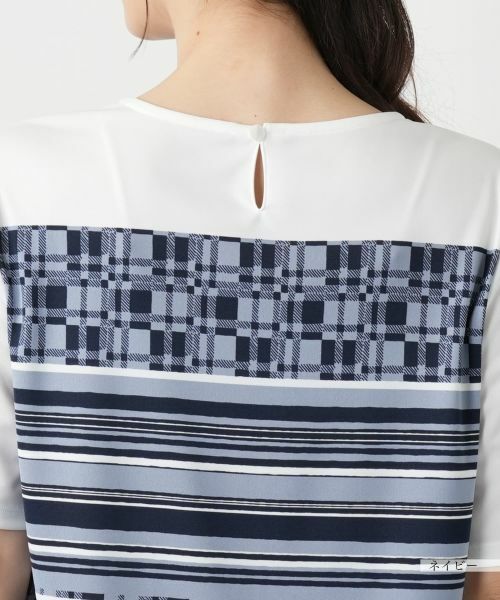 Leilian / レリアン Tシャツ | マルチパターンカットソー【Leilian WHITE LABEL】 | 詳細11