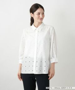 Leilian / レリアン シャツ・ブラウス | カットワークブラウス【Leilian WHITE LABEL】