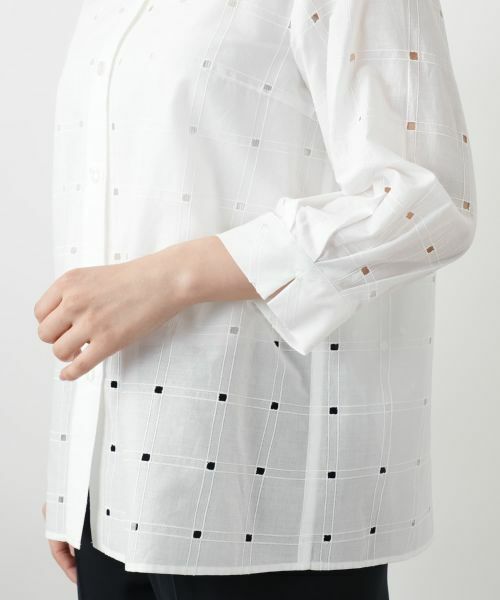 Leilian / レリアン シャツ・ブラウス | カットワークブラウス【Leilian WHITE LABEL】 | 詳細13