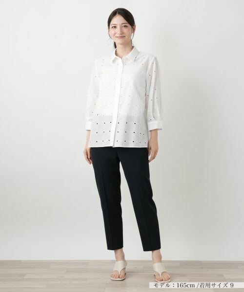 Leilian / レリアン シャツ・ブラウス | カットワークブラウス【Leilian WHITE LABEL】 | 詳細4