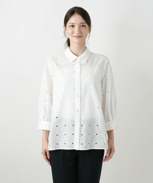 Leilian / レリアン シャツ・ブラウス | カットワークブラウス【Leilian WHITE LABEL】 | 詳細7