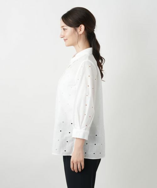 Leilian / レリアン シャツ・ブラウス | カットワークブラウス【Leilian WHITE LABEL】 | 詳細8