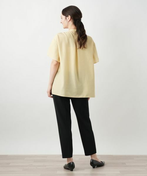 Leilian★美品★フレンチスリーブブラウス フレンチスリーブプリーツブラウス[品番：LAVW0008611]｜Leilian
