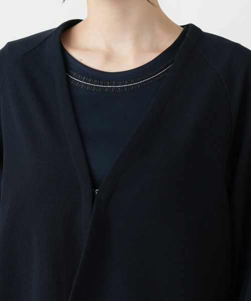 Leilian / レリアン テーラードジャケット | Vネッククロップドジャケット【Leilian WHITE LABEL】 | 詳細10