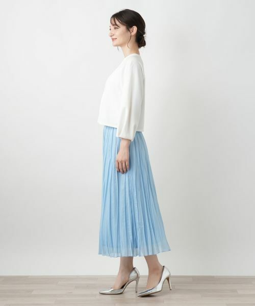 Leilian / レリアン テーラードジャケット | Vネッククロップドジャケット【Leilian WHITE LABEL】 | 詳細2