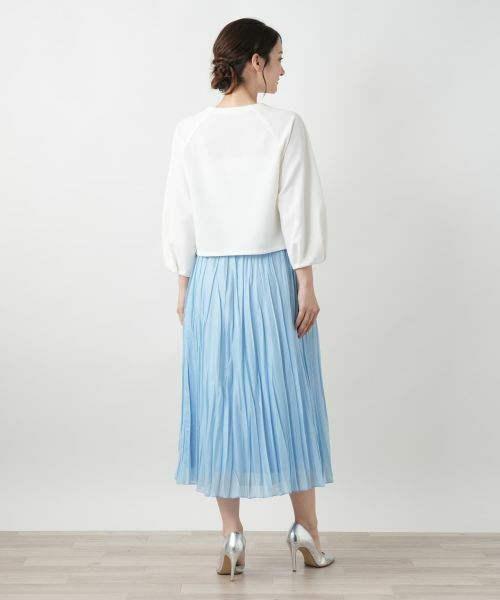 Leilian / レリアン テーラードジャケット | Vネッククロップドジャケット【Leilian WHITE LABEL】 | 詳細3