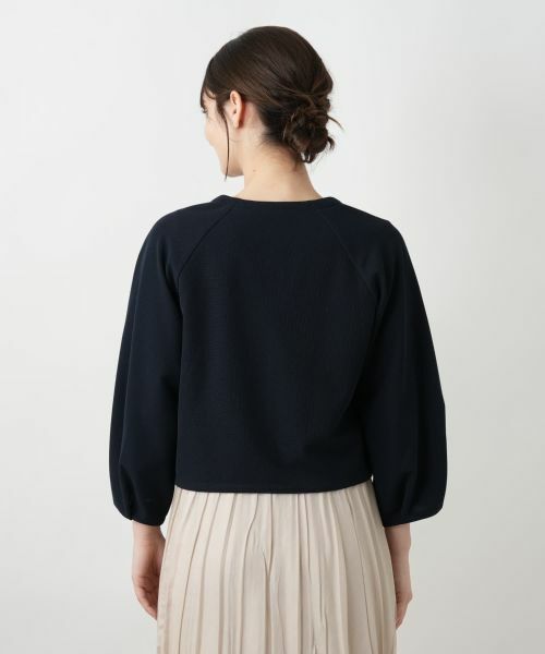 Leilian / レリアン テーラードジャケット | Vネッククロップドジャケット【Leilian WHITE LABEL】 | 詳細9