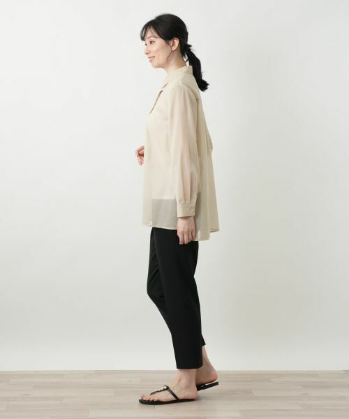Leilian / レリアン シャツ・ブラウス | 比翼シアーブラウス【Leilian WHITE LABEL】 | 詳細2