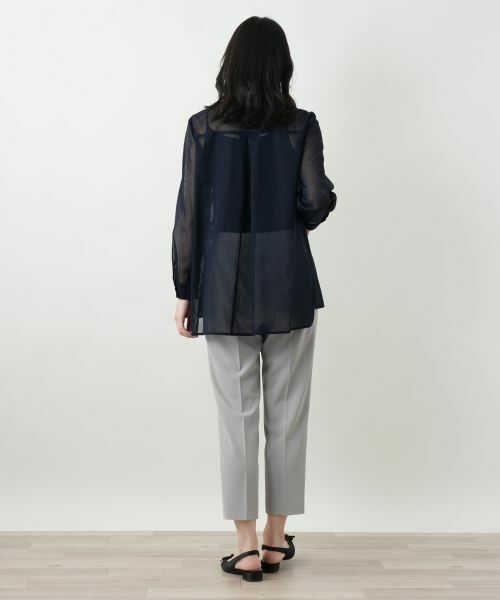 Leilian / レリアン シャツ・ブラウス | 比翼シアーブラウス【Leilian WHITE LABEL】 | 詳細6