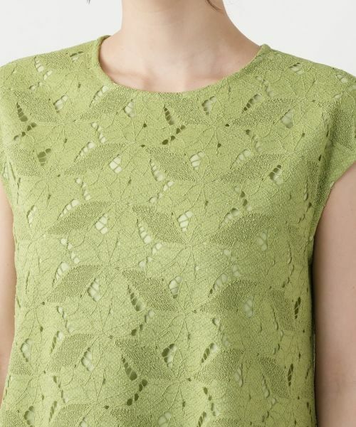 Leilian / レリアン ドレス | カットワークレースワンピース【Leilian WHITE LABEL】 | 詳細10