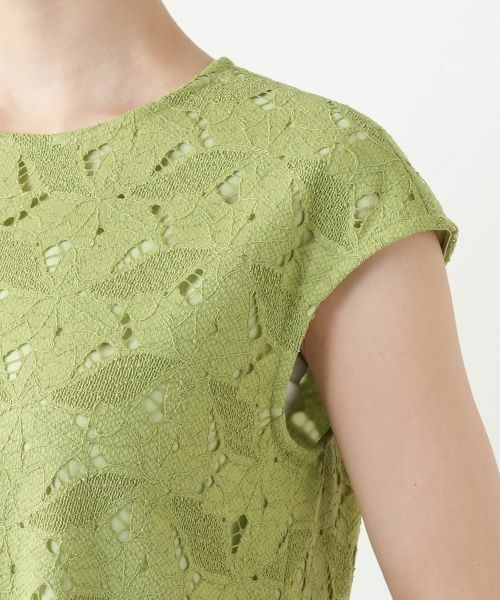Leilian / レリアン ドレス | カットワークレースワンピース【Leilian WHITE LABEL】 | 詳細12