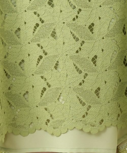 Leilian / レリアン ドレス | カットワークレースワンピース【Leilian WHITE LABEL】 | 詳細14