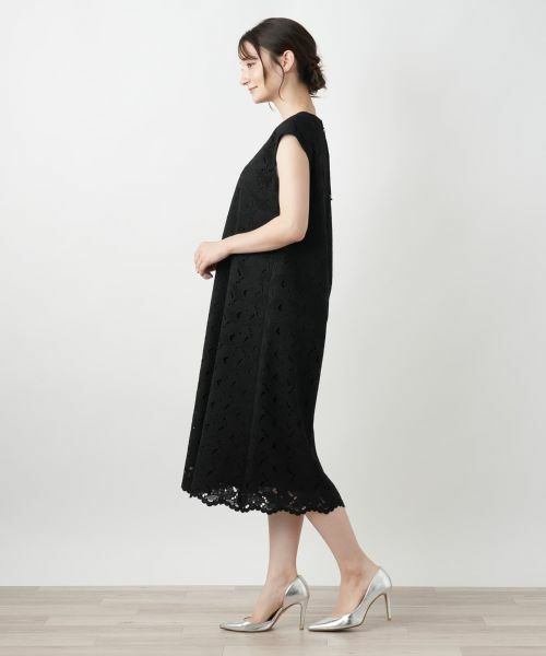Leilian / レリアン ドレス | カットワークレースワンピース【Leilian WHITE LABEL】 | 詳細2