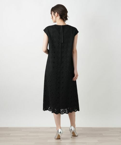 Leilian / レリアン ドレス | カットワークレースワンピース【Leilian WHITE LABEL】 | 詳細3