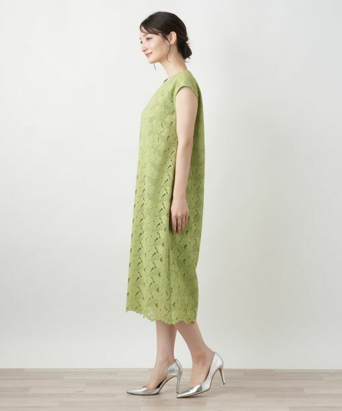 Leilian / レリアン ドレス | カットワークレースワンピース【Leilian WHITE LABEL】 | 詳細5