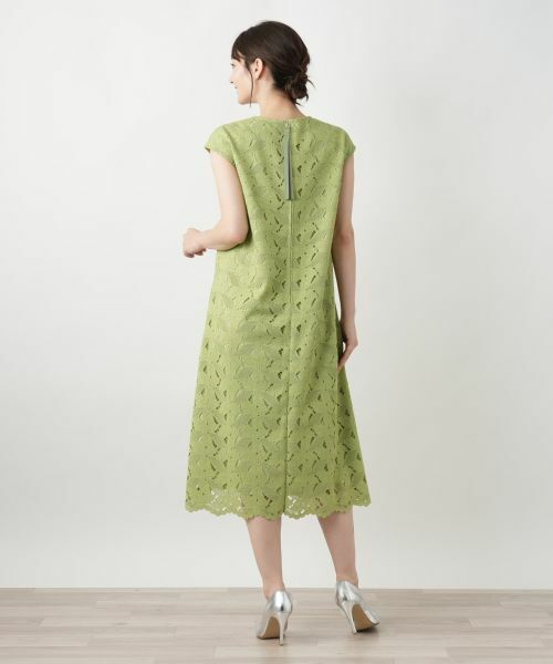 Leilian / レリアン ドレス | カットワークレースワンピース【Leilian WHITE LABEL】 | 詳細6