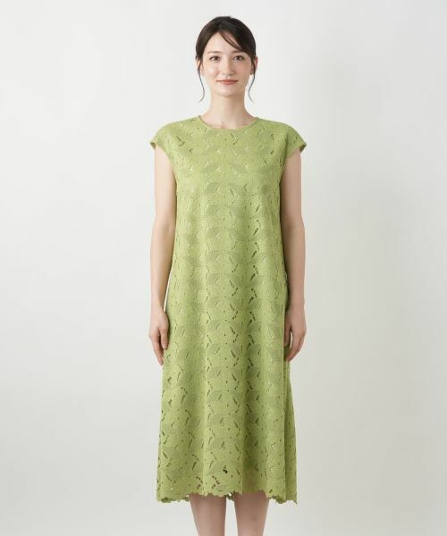 Leilian / レリアン ドレス | カットワークレースワンピース【Leilian WHITE LABEL】 | 詳細7