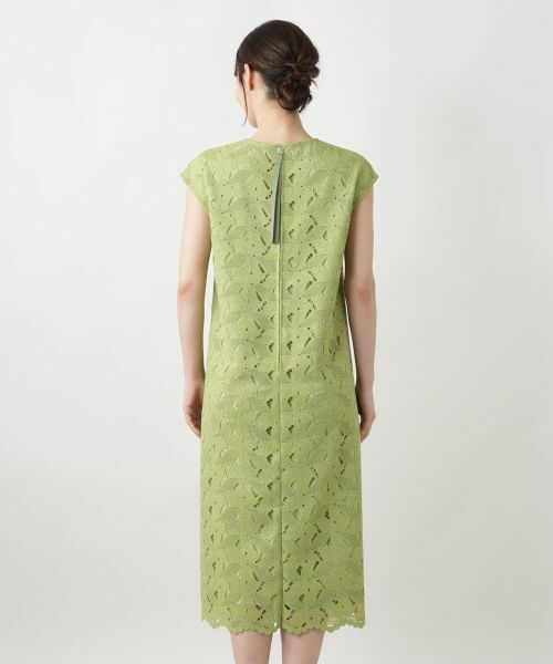 Leilian / レリアン ドレス | カットワークレースワンピース【Leilian WHITE LABEL】 | 詳細9