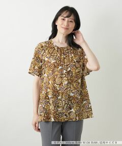 Leilian / レリアン シャツ・ブラウス | ペイズリー柄ブラウス【Leilian WHITE LABEL】