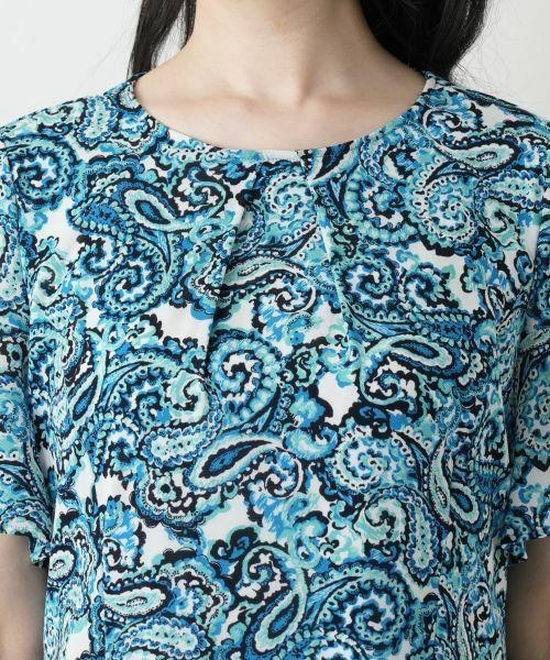 Leilian / レリアン ドレス | ペイズリーフレアワンピース【Leilian WHITE LABEL】 | 詳細10