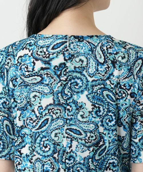 Leilian / レリアン ドレス | ペイズリーフレアワンピース【Leilian WHITE LABEL】 | 詳細11