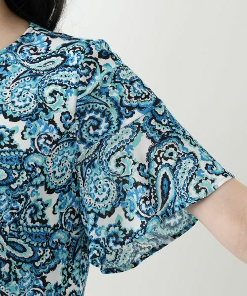 Leilian / レリアン ドレス | ペイズリーフレアワンピース【Leilian WHITE LABEL】 | 詳細12