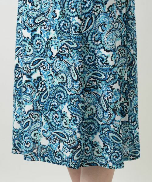 Leilian / レリアン ドレス | ペイズリーフレアワンピース【Leilian WHITE LABEL】 | 詳細13