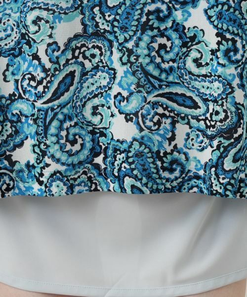 Leilian / レリアン ドレス | ペイズリーフレアワンピース【Leilian WHITE LABEL】 | 詳細14