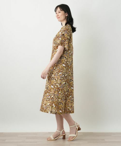 Leilian / レリアン ドレス | ペイズリーフレアワンピース【Leilian WHITE LABEL】 | 詳細2