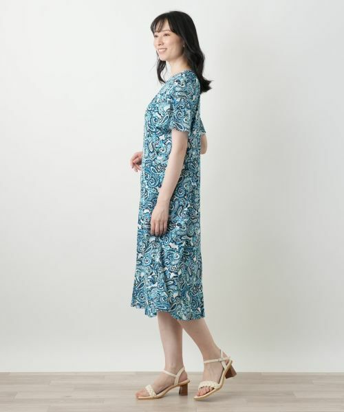 Leilian / レリアン ドレス | ペイズリーフレアワンピース【Leilian WHITE LABEL】 | 詳細5